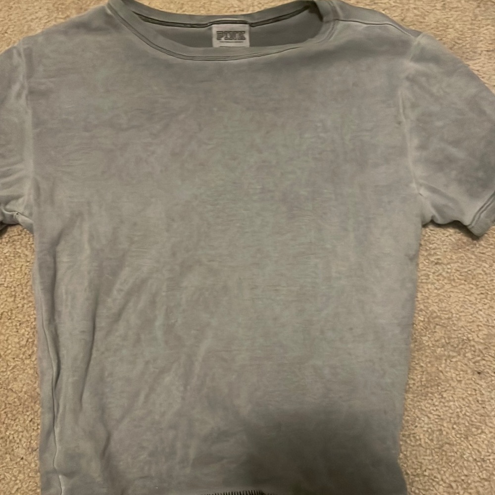 PINK washer put crop tee